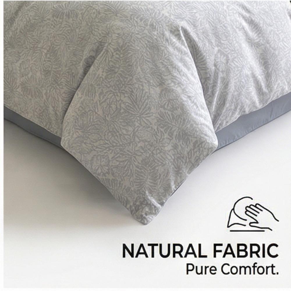 Grynos medvilnės šlifuotos lovos komplektas - Pilnas keturių dalių komplektas, įskaitant visą medvilnę sudarančius paklodę ir užvalkalus pagalvėms - Trijų dalių patalynės komplektas