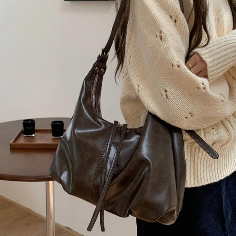 Patchwork Designer Bag Women Underarm Messenger Bag Contrasting Color Shoulder Bag Chic Large Capacity Handbags Casual Y2k Bags