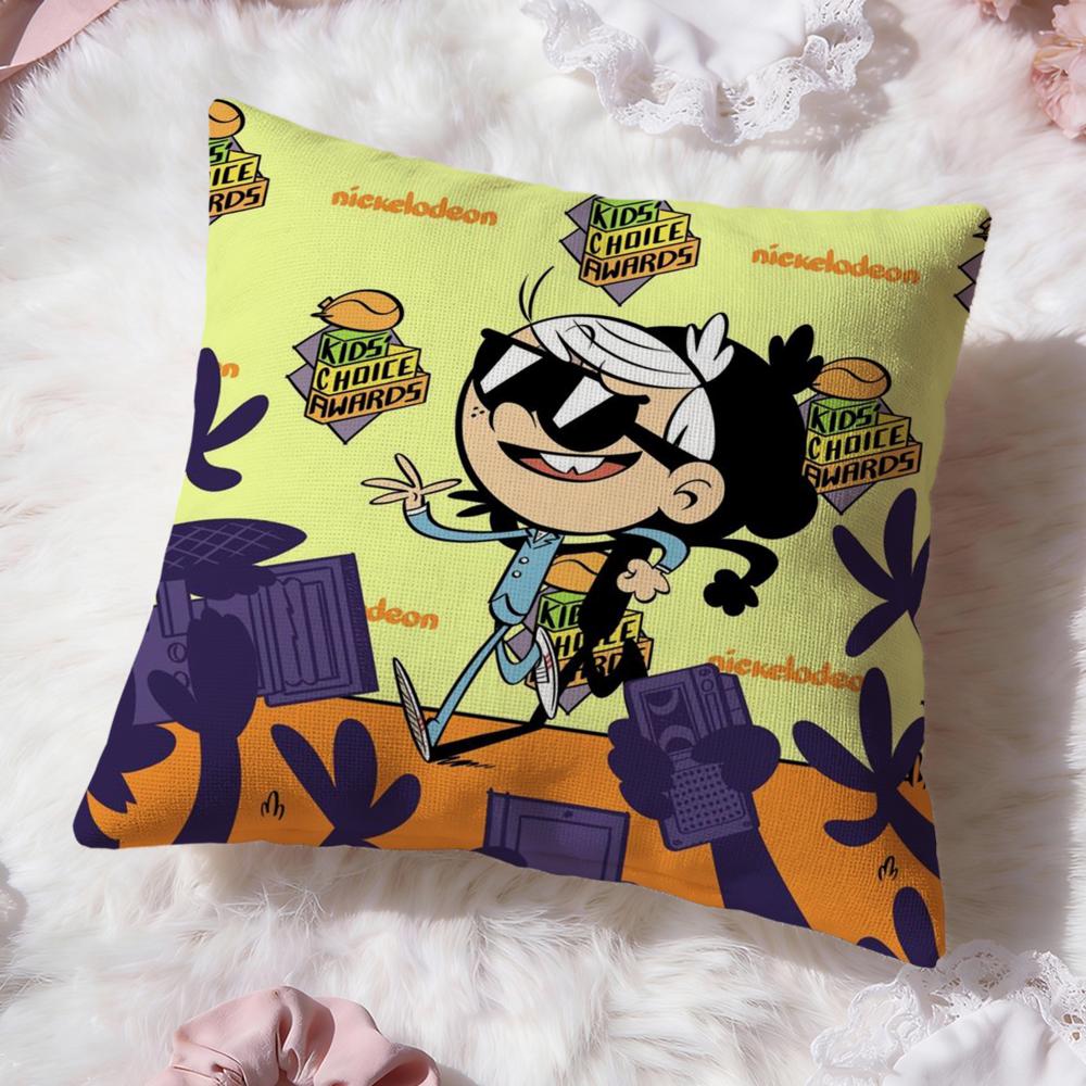 The L-Loud House Cushion Cover Premium Comfort Reversible Pillow Cove -Two In One Design for Any Room & Car Interior