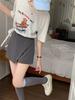 2025 Summer High-Waist Slimming A-Line Skirt Shorts for Women - Casual Petite Hip-Wrapping Style