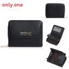Fashionable And Minimalist Short Wallet With Letter Printing Design For Daily Use And Wearresistant Durability