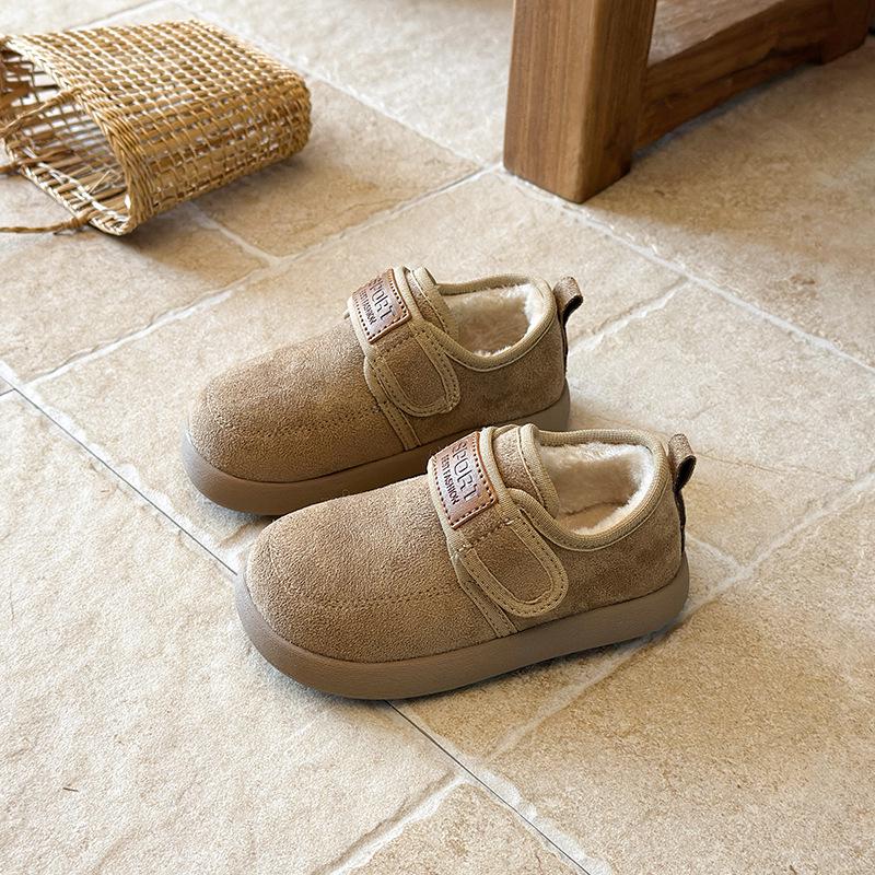 Children's 2025 Winter Non-slip Snow Boots - Warm, Thickened Velvet, Soft Sole, Furry Cotton Shoes for Girls