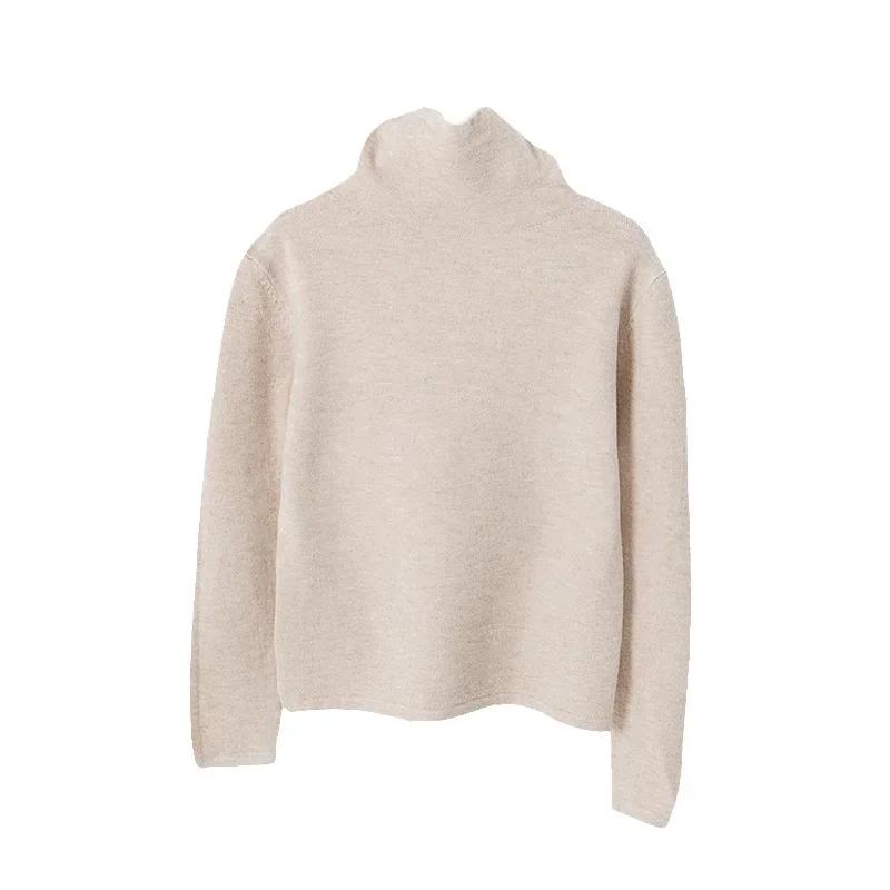 Knitwear for Kids Half-high Neck Autumn Winter Undershirt 2024 Boys Girls Undershirt Inside Long Sleeve Children Tops Clothes