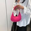 Fashionable Solid Color Temperament Women's Bag Trend Korean Version Summer New Underarm Bag Casual One-shoulder Crescent Bag