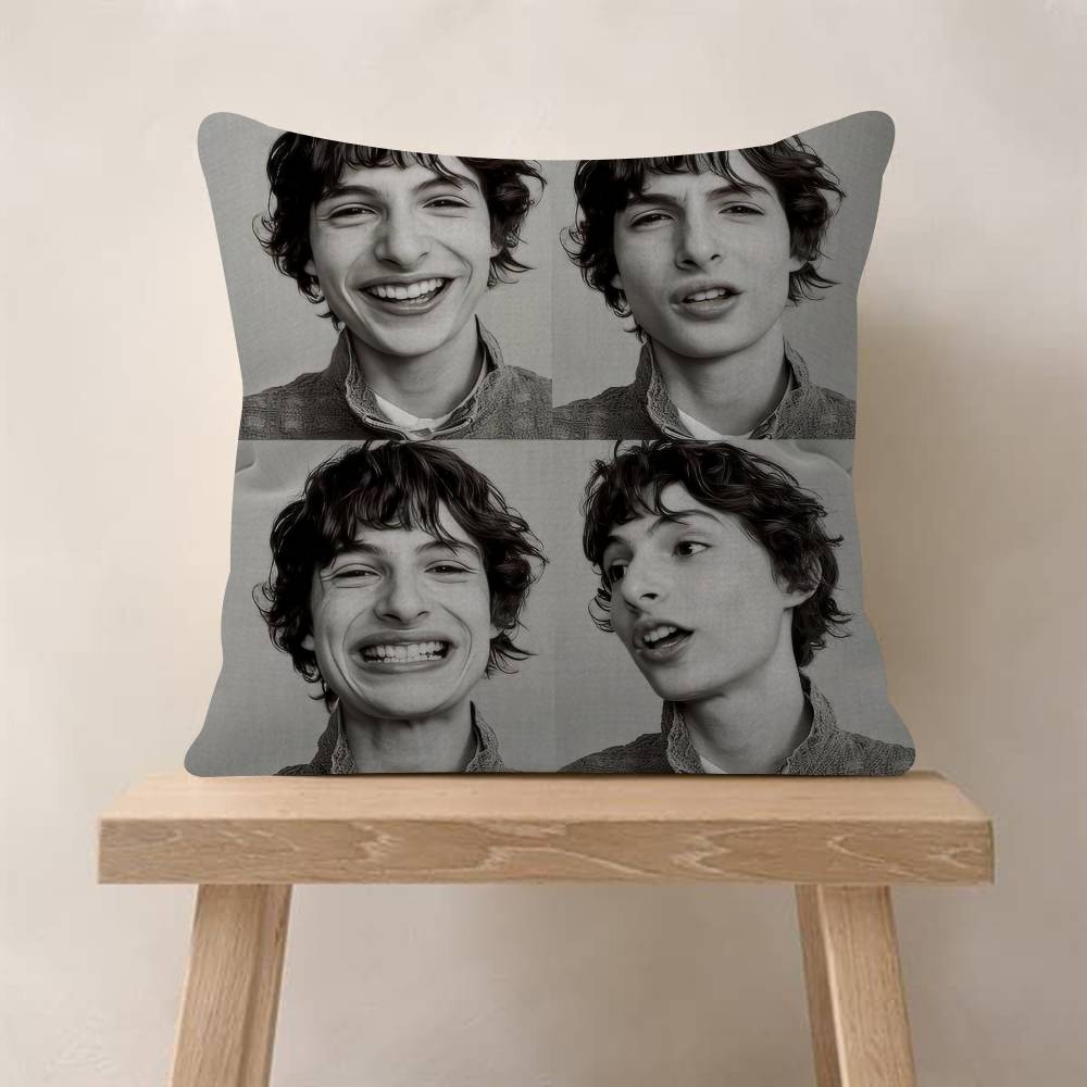 Actor FFinn COOL Wolfhard Cushion Cover Car Throw Pillow Case For Sofa Car Christmas Gift