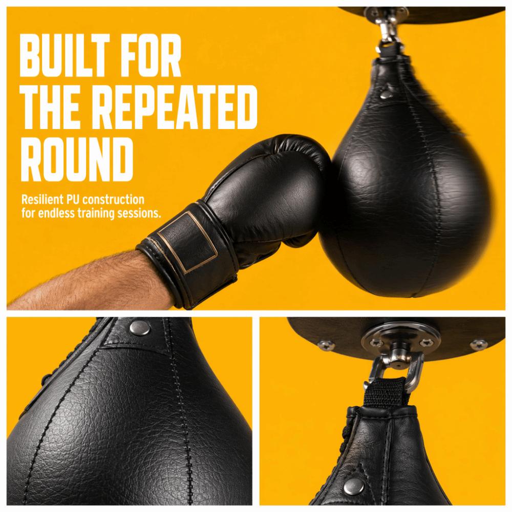 2pcs Pear Shaped Boxing Speed Bag Stitched Punching Trainer Portable Reaction Ball  Home Gym