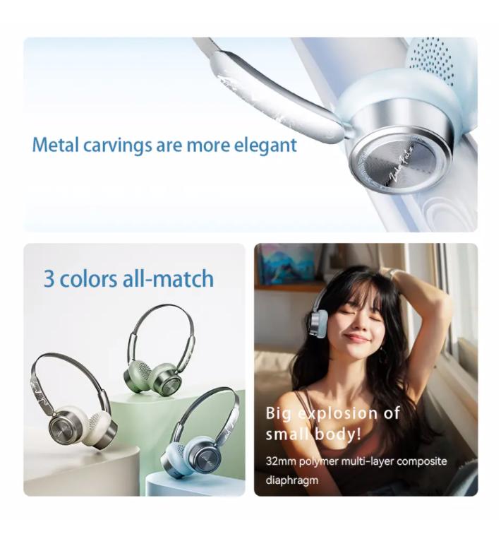 HaaYot Mini Wireless Headphone,60H Playtime ENC Noise Cancelling,35ms Low Latency Bluetooth 6.0,Ultra Light for Gaming/Travel