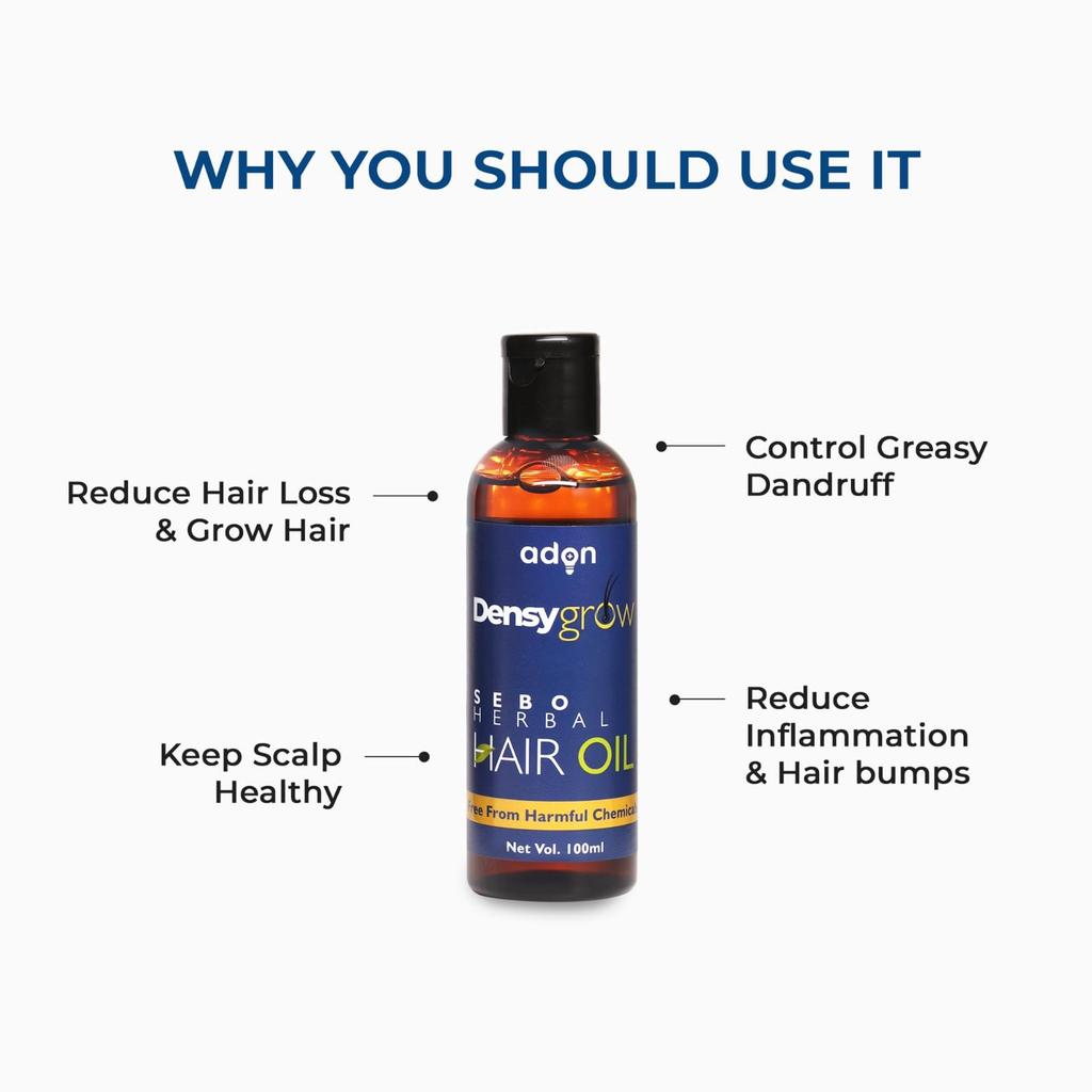 Ayurvedic Hair Oil for Oily Scalp | Bhringraj + Coconut Oil | Controls Sebum, Dandruff & Hair Fall | Promotes Hair Growth | For Men & Women | 100