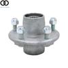 5 on 4.5" Pregreased Trailer Galvanized Hub Kit 5Lug For 2000lbs Axle 1" Spindle