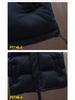 Men's Thickened Down Cotton Vest, Plus Size, Warm Gilet Jacket for Autumn/Winter 2025.