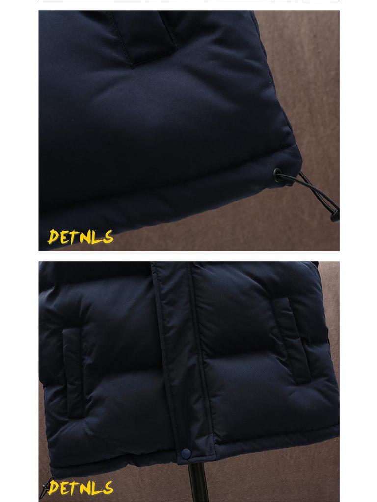 Men's Thickened Down Cotton Vest, Plus Size, Warm Gilet Jacket for Autumn/Winter 2025.