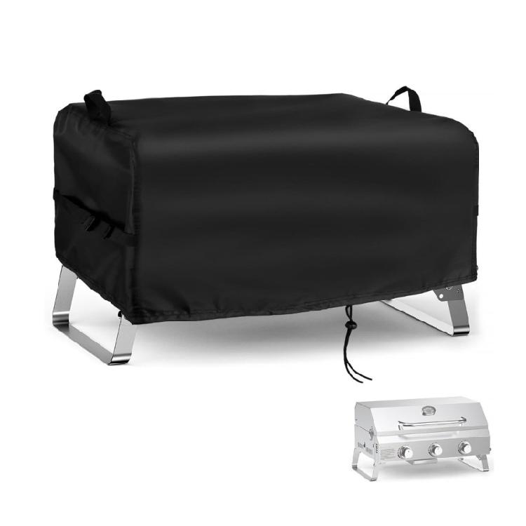 Home Gas Cooker Cover, 600D PVC Storage Cover for Portable BBQ Unit, 25 X 18 X 15 Size for Yard Shelf Use and Mobile Cooking Storage