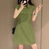 ZANZEA Women Casual Turn Down Collar Summer Short Sleeve Shirt Dress