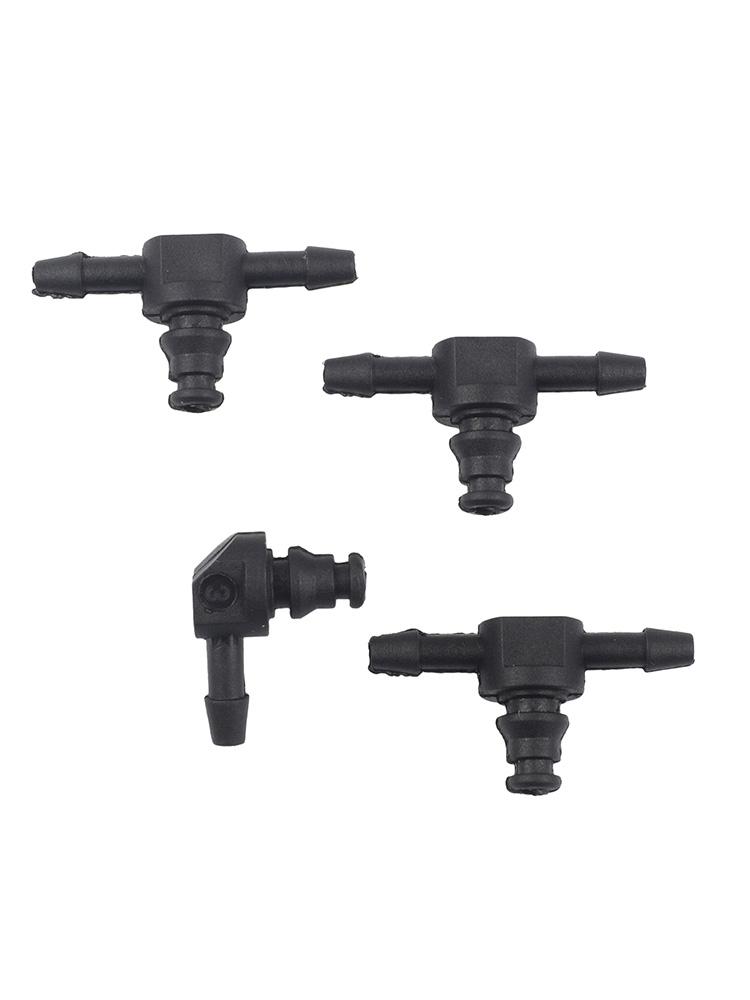 Fuel Flow Connector Diesel Injector Connector Engine Repair BLACK Efficient Fuel Flow Connectors Stable Structure