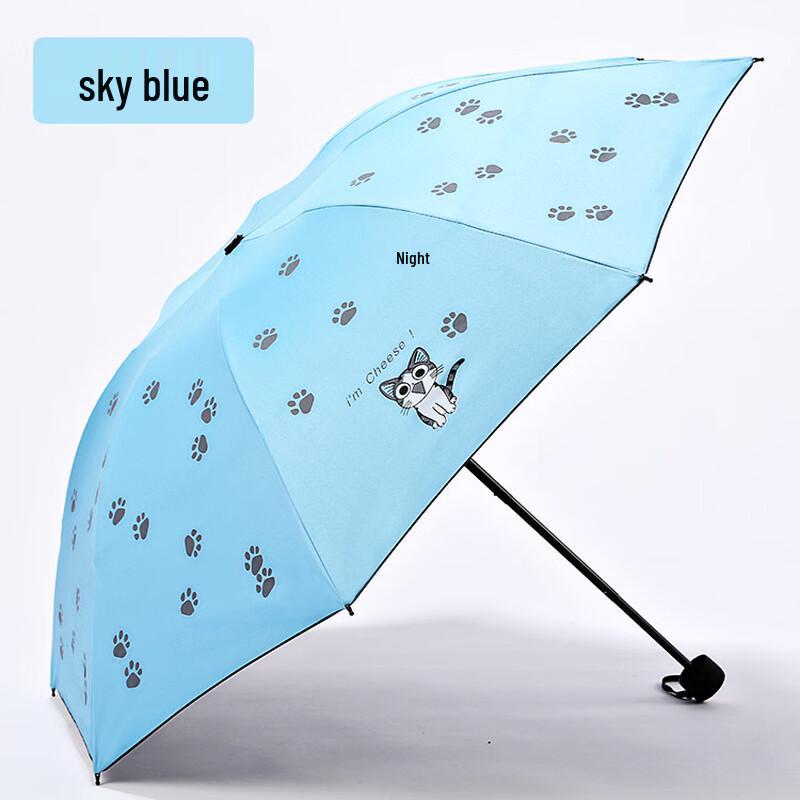 Cartoon Cat UV Protection Folding Umbrella