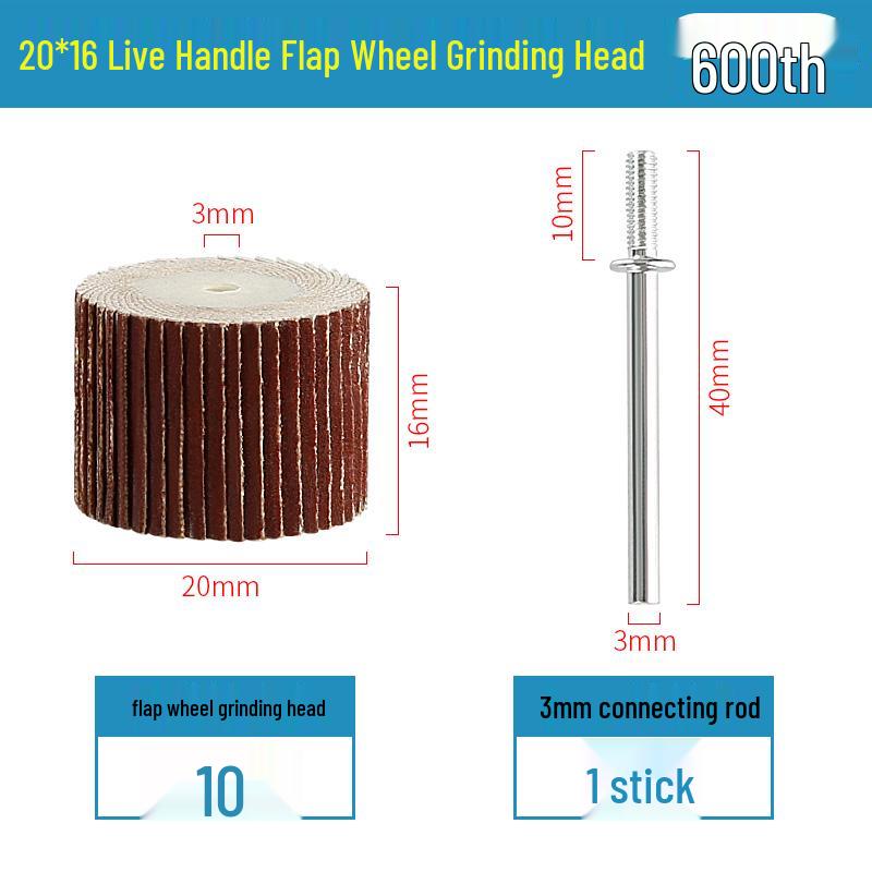 3mm Sandpaper Flap Disc for Metal Grinding, Polishing, and Rust Removal - Electric Grinder Attachment