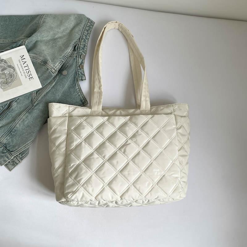 

Super Popular Cotton Clothes Bag Women s Casual Travel Tote Large Capacity Temperament All-matching Shoulder Handbag