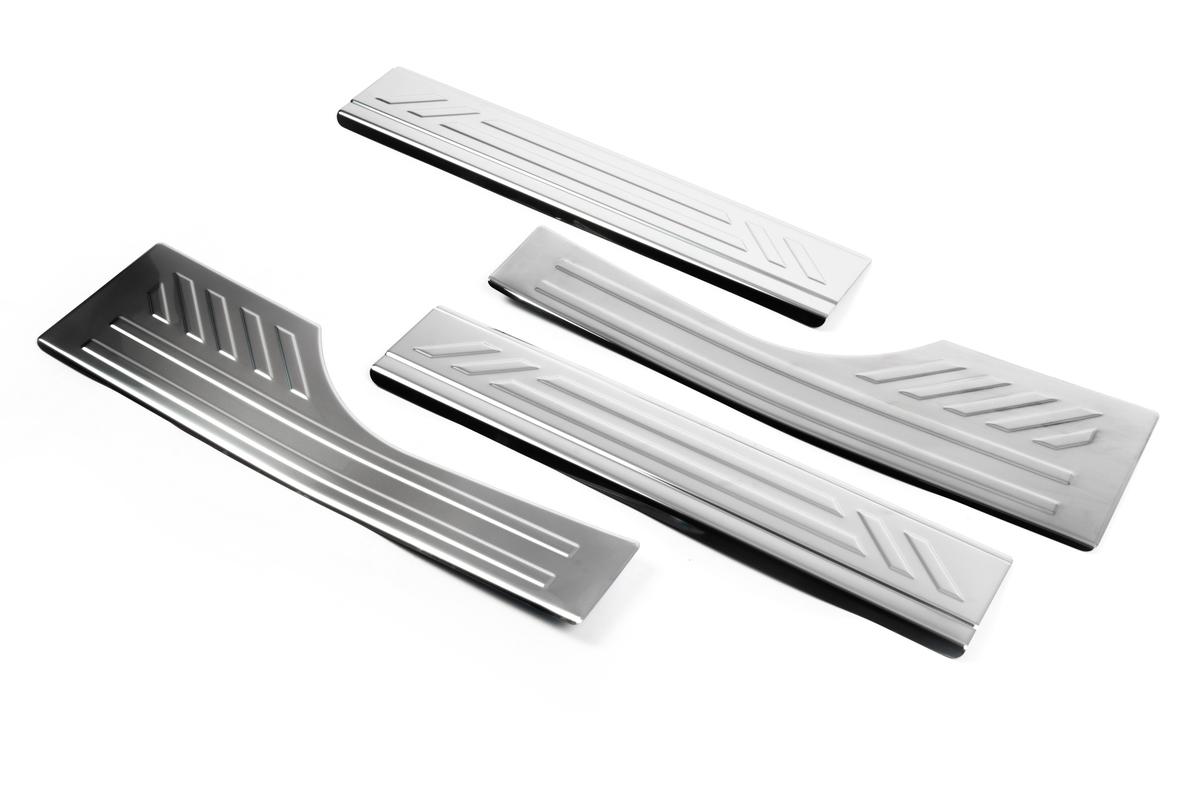 

OmsaLine interior treadplates (stainless steel) 3 pcs, OmsaLine - Italian stainless steel for Opel Combo 2012-2018
