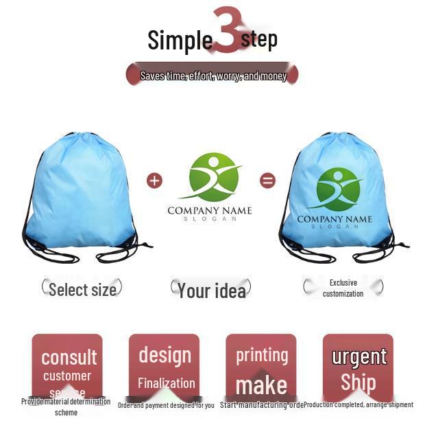 Benutzerdefinierter Nylon-Kordelzugbeutel - Polyester-Reiseaufbewahrung für den Außenbereich