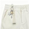 Ins-Style Woven Leather Beaded Star Keychain Charm Pendant