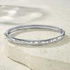 925 Sterling Silver Round Cut Star-Shaped Simple Style Bangle Wax Inlay Mother Day Gift Fine Women Moissanite Bangle