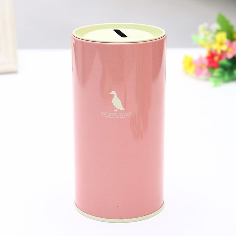 1 Unidad Hojalata Redonda Animal Hucha de Color Hucha Metal Caja de Monedas Decoración del Hogar Caja de Dinero