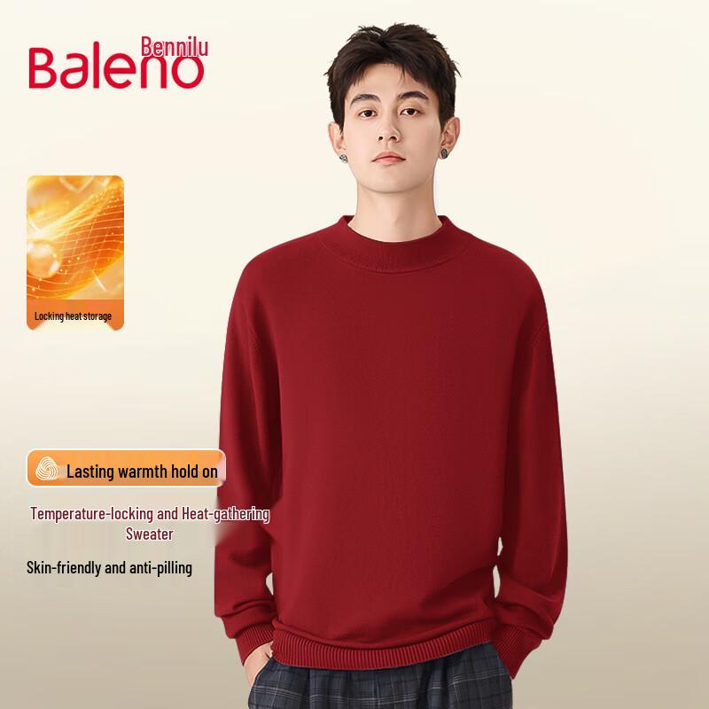 Baleno Men's Turtleneck Knit Sweater