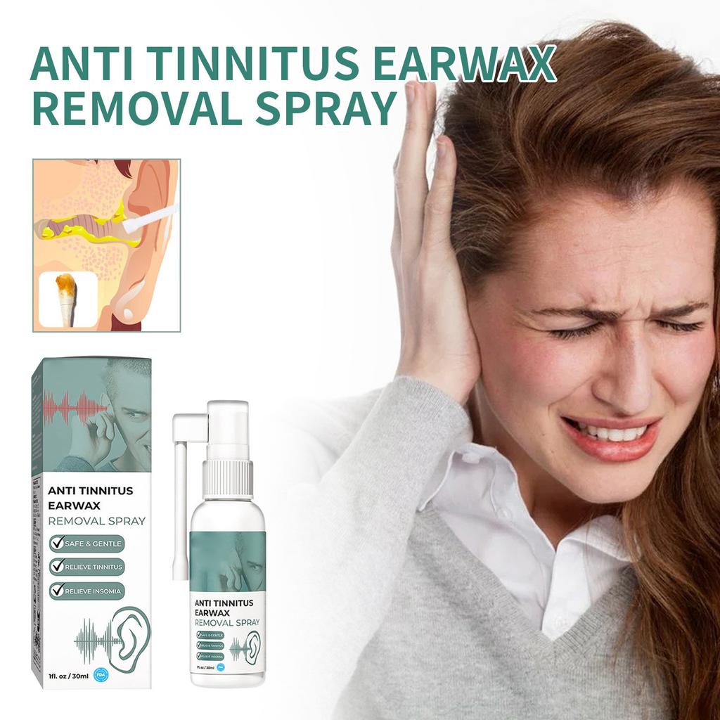 TINNITUS RELIEF SPRAY, EAR SPRAY, AUXILIARY BACK OF EAR SPRAY, EARWAX CLEANING SPRAY, TINNITUS SPRAY, 30ML (1pc)