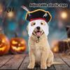 Costume for French Bulldogs Halloween Pet Pirate Hat, Black Hood with Feather, Funny Cat Cosplay Soft Breathable Headwear Hat Face Mask Dogs And Cats