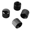 4 Stück Gitarrenknopf Metall Lautstärke Ton Dom Kontrollknopf Musikinstrument Zubehör Set GD102 Schwarz