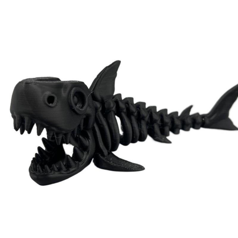 3D Printed Poseable Shark Figurine - Creative Toy & Decoration Gift for Kids
