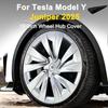Silver 19-inch Wheel Cover for 2025-2026 Tesla Model Y Refreshed
