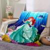 1 pezzo, Avventura Sottomarina: Coperta Magica per la Casa di Ariel Perfetta per il Tuo Soggiorno, Camera da Letto