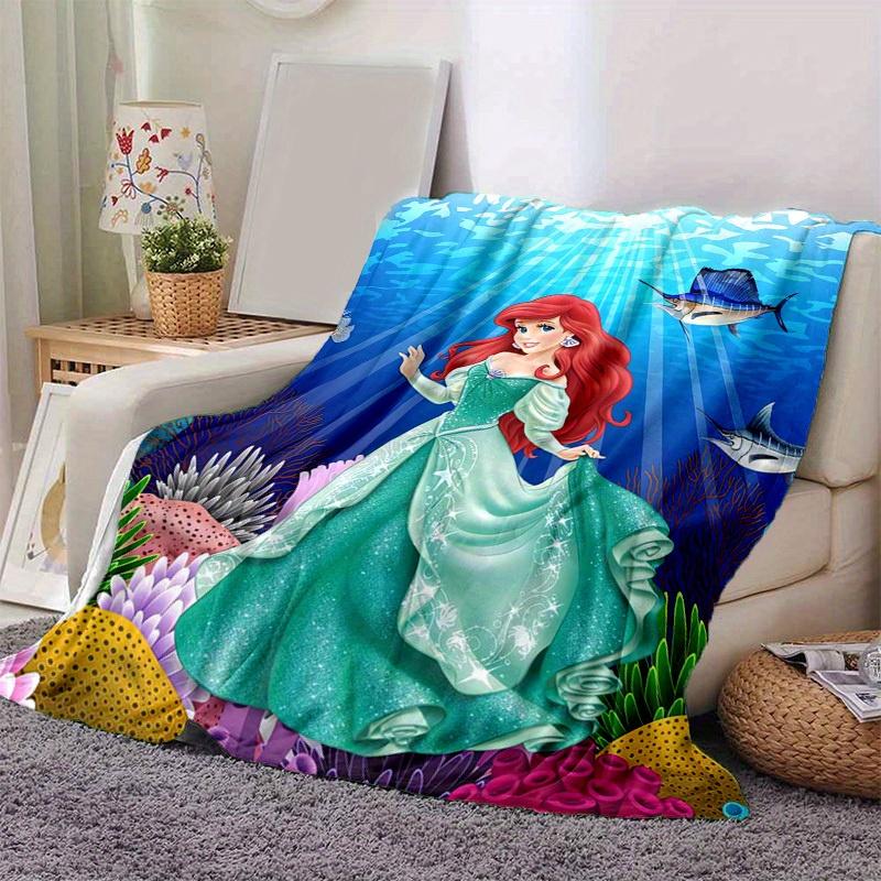 1 шт., Подводное приключение: Волшебное одеяло Ариэль для дома Идеально для вашей гостиной, спальни 80cmx120cm
