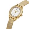 Stainless Steel Mesh Strap Watch Fashion Cloth Disc Quartz Watch Niche High-End Women'S Watch