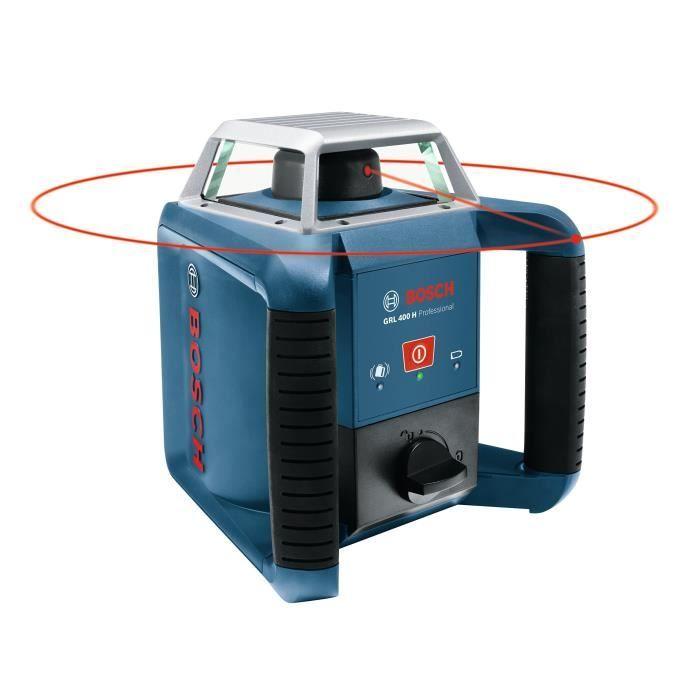 Laser rotatif Bosch Professional GRL 400 H - Portée 400 mètres de diamètre - 0601061800
