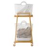 Like-it Town Basket, Mini, White, LBB-16C, Laundry Storage, Made with Approximately 90% Biomass Plastic