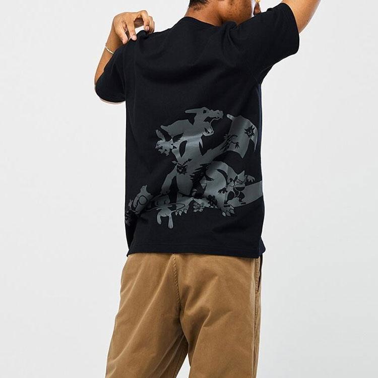 Uniqlo X Pokémon Reversible Printed Fitted T-Shirt Unisex Tops Black UQ422039000