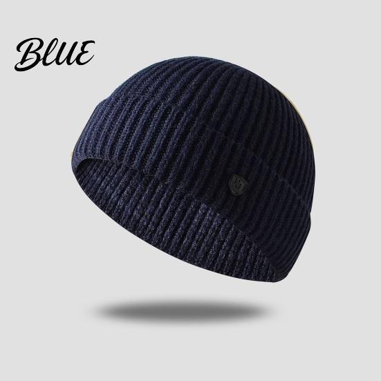 Winter Beanie Hat Beanies Outdoor Women Solid Knitted Men Autumn Warm Color Ribbed Windproof Thick