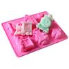 Car Silicone Mold Cartoon Train Soap Mould For Baby Shower Kids Birthday Cake Decoration Chocolate Jelly Crayon Cookies Tools