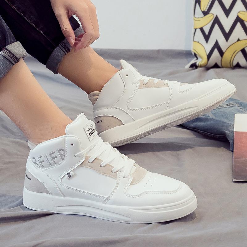 Herrsneakers Casual Höga Herrskor Designer Höst Vinter Sportträningsskor Basket Vita Sneakers Manliga Vulkaniserade Skor