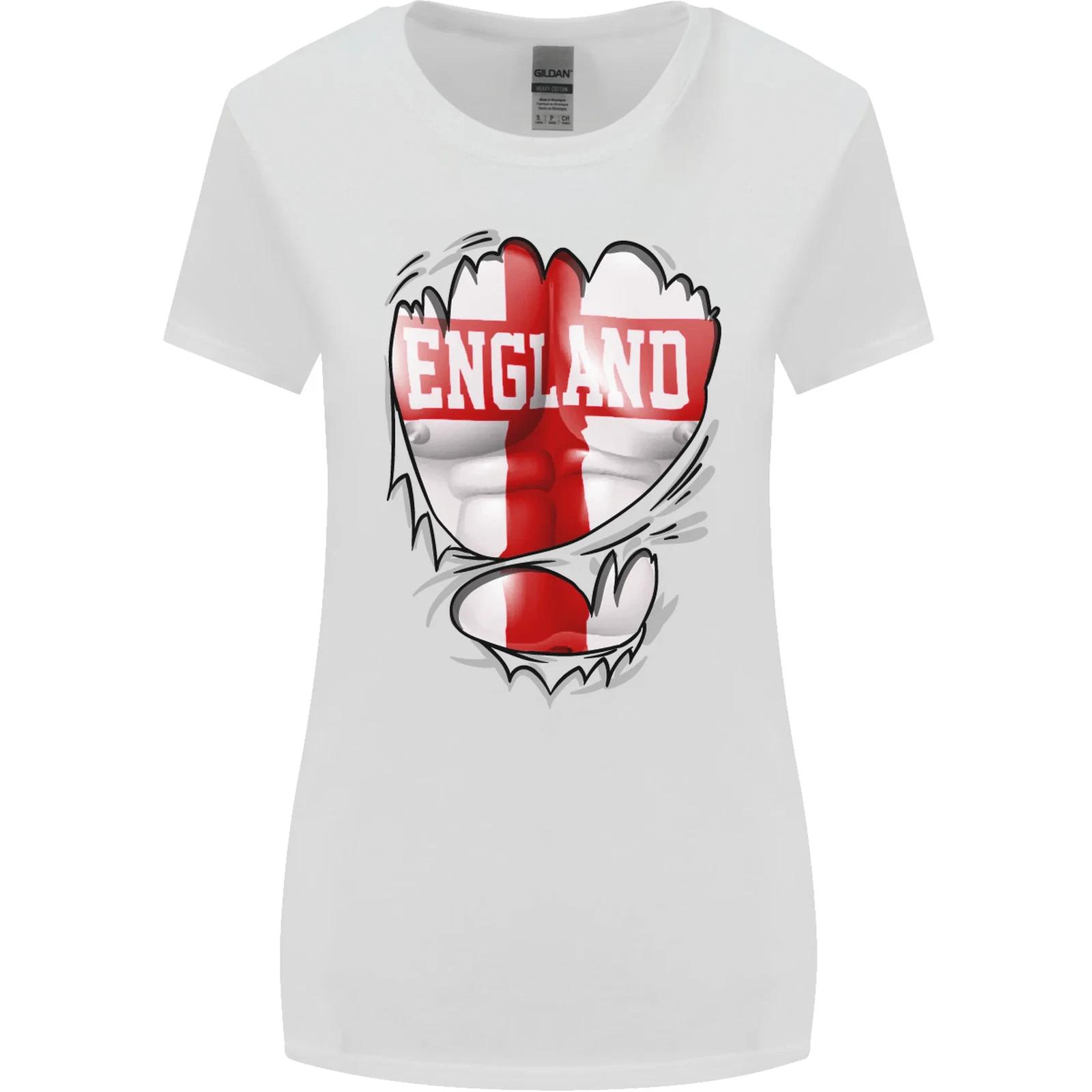 

Джим Ст. Крест Святого Георгия Английский флаг Англия Женская футболка широкого кроя S