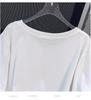 Damen Plus Size Locker Mittellanges Kurzarm-T-Shirt - Rundhalsausschnitt