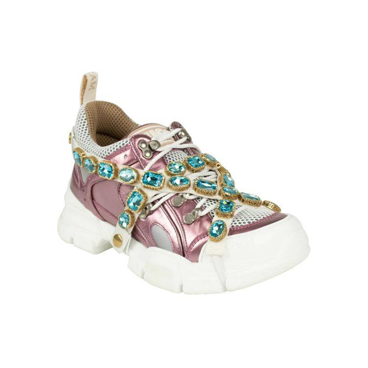 Gucci Flashtrek 'Pink Crystals' Women's 537133 DORA0 5860