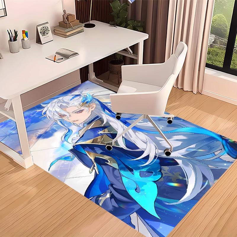 Genshin Impact characters6 Printed Absorbent Washable Carpet, Non-Slip Bathroom Mats, Kitchen Rugs, Yoga Mat,Living Room Entrance, Camping Picnic Rugs