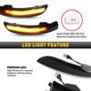 Smoked Sequential Led Side Mirror Turn Signal Light For Ford Focus 3 Mk3 2012-18