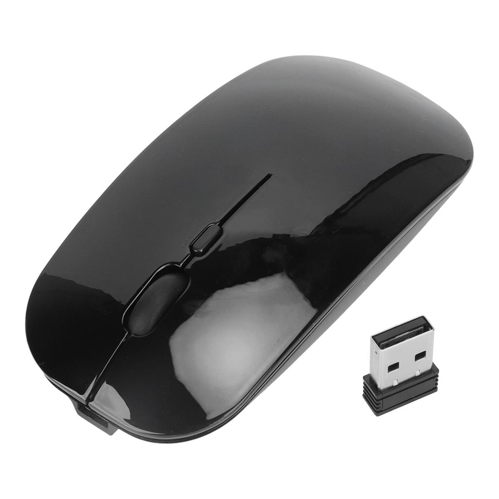 2.4G Wireless Mouse 2 Modes 1600 DPI Portable Optical Mouse with USB Nano Receiver for Office Home Laptop PC Phone