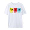 Autism Awareness Elements Periodic Tshirts Man Cotton TShirts Homme Camisas Classic Fashion Clothing