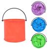 2Pcs Children's Outdoor Beach Toy Bucket Portable Folding Retractable Bucket Beach Playing Water Digging Sand Fishing Tool
