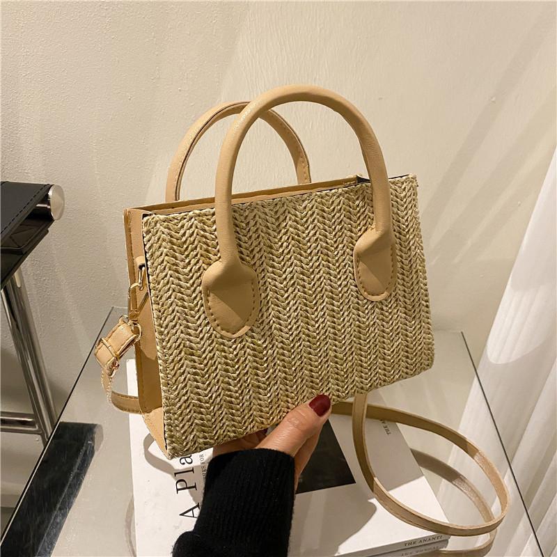 Summer Net Red Grass Woven Bag Crossbody Bag New Japanese Fashion Small Fresh Woven Shoulder Bag